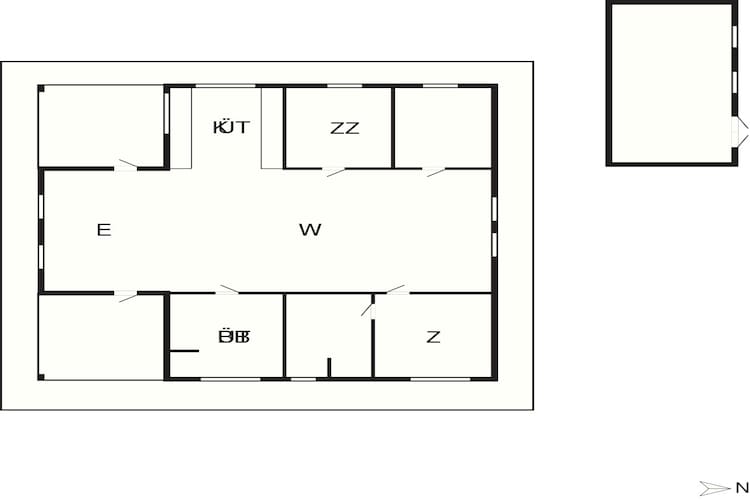 4 star holiday home in Fårvang-Floor plan