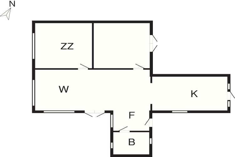 4 star holiday home in Eskebjerg-Floor plan