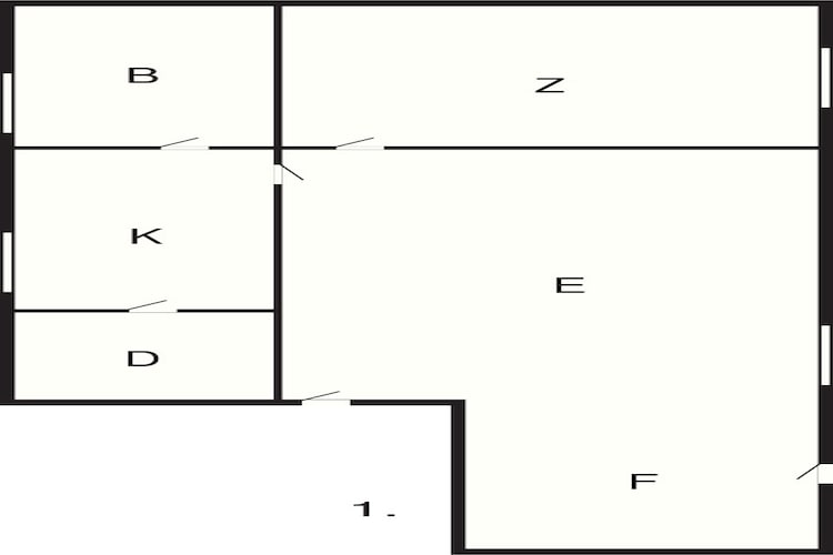 2 person holiday home in Ringkøbing-Floor plan