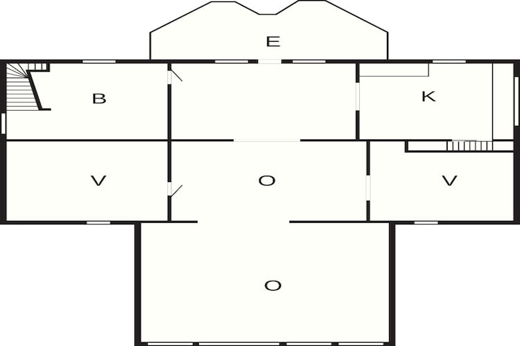5 Sterne Ferienhaus in SKYLLBERG-Grundriss