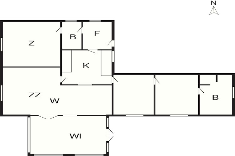 Maison de vacances pour 8 a Ulfborg-Plan d'étage