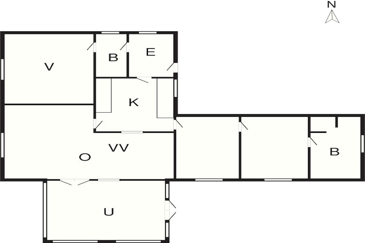 Maison de vacances pour 8 a Ulfborg-Plan d'étage