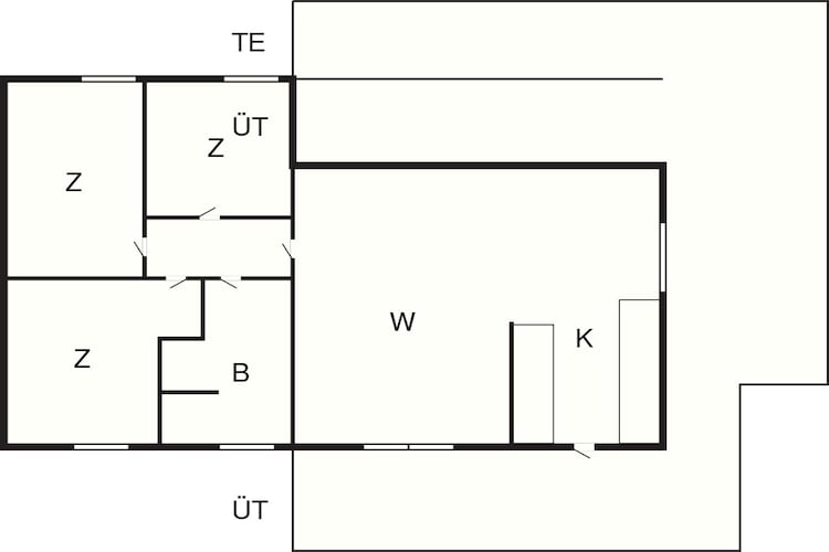 6 Personen Ferienhaus in Juelsminde-Grundriss