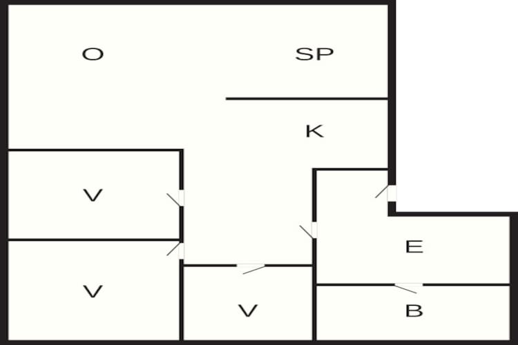 6 Personen vakantie huis in lyngdal-Plattegrond