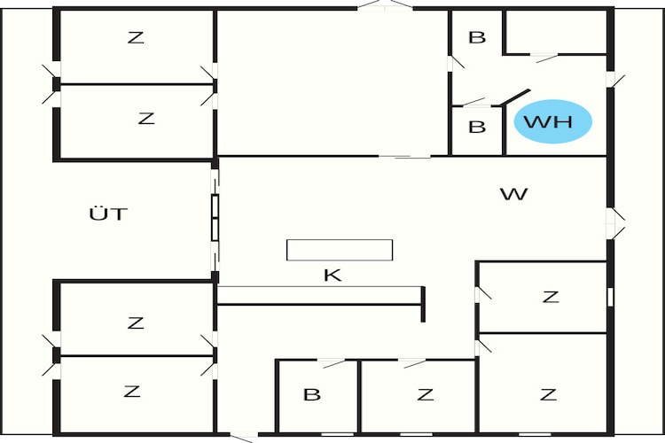 5 star holiday home in Ebeltoft - Floor plan