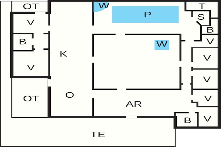 5 sterren vakantie huis in Glesborg-Plattegrond