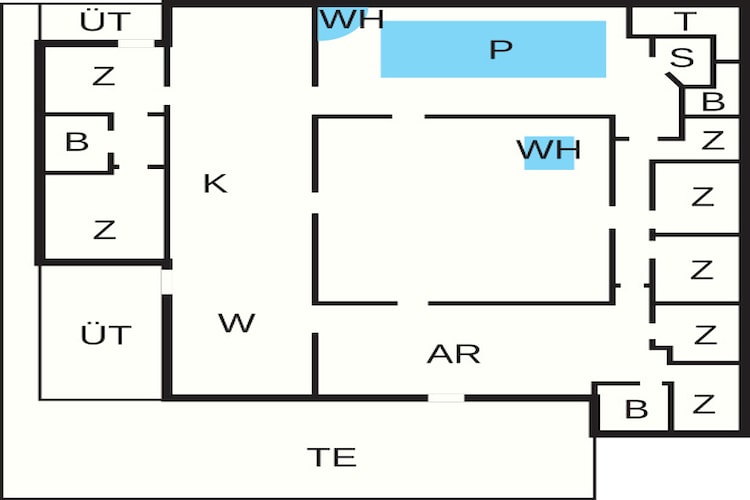 5 sterren vakantie huis in Glesborg-Plattegrond