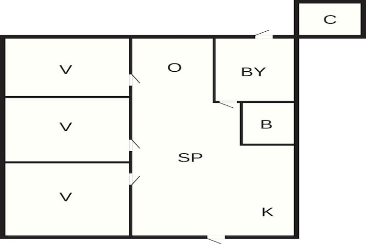 6 Personen vakantie huis in Ebeltoft-Plattegrond