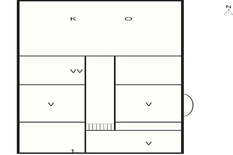 4 sterren vakantie huis in Dybvad-Plattegrond