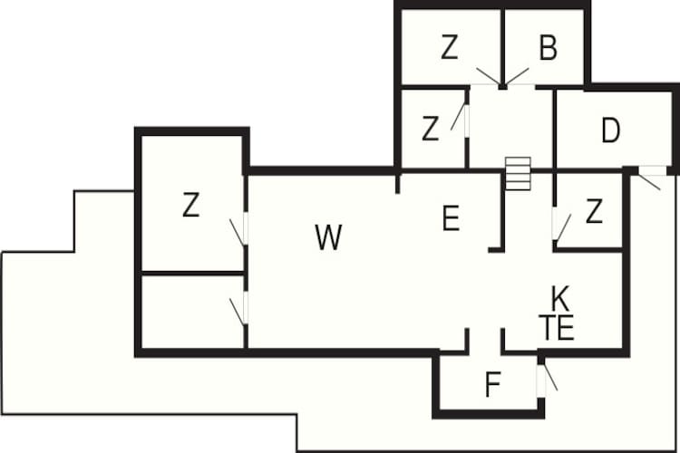 Maison de vacances pour 9 a Søndeled-Plan d'étage