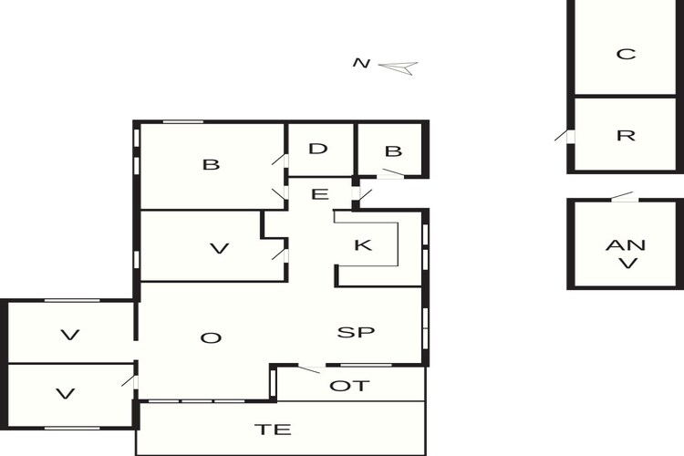 8 Personen Ferienhaus in Nakskov-Grundriss