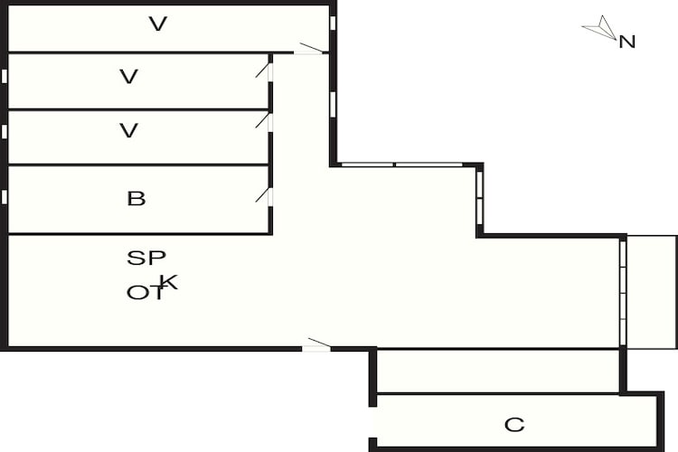 4 etoiles maison de vacances a Hals-Plan d'étage