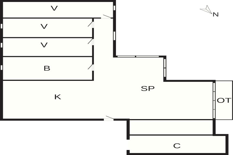 4 sterren vakantie huis in Hals-Plattegrond