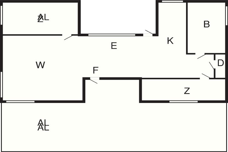 4 etoiles maison de vacances a SÖLVESBORG-Plan d'étage