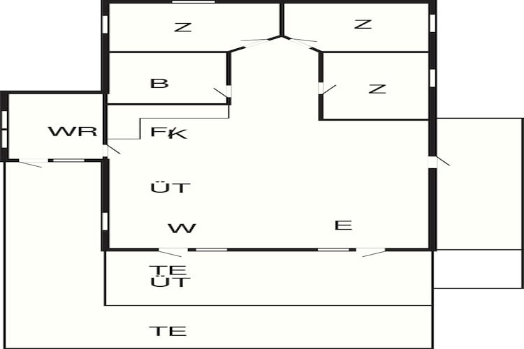 4 Sterne Ferienhaus in Spøttrup-Grundriss