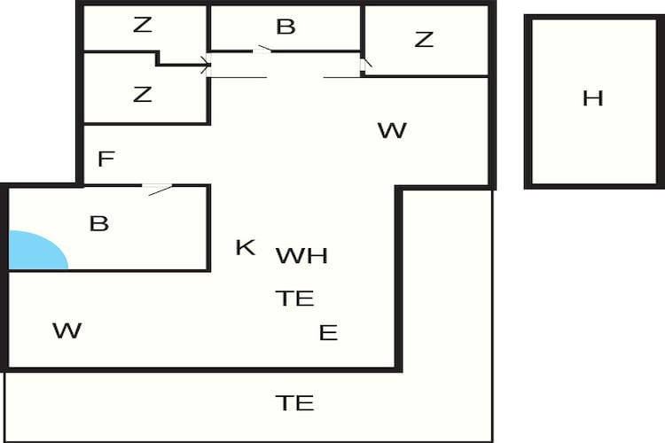 5 star holiday home in Løkken-Floor plan