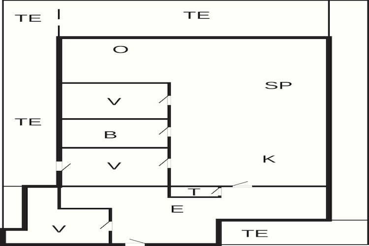 4 sterren vakantie huis in Saltum-Plattegrond