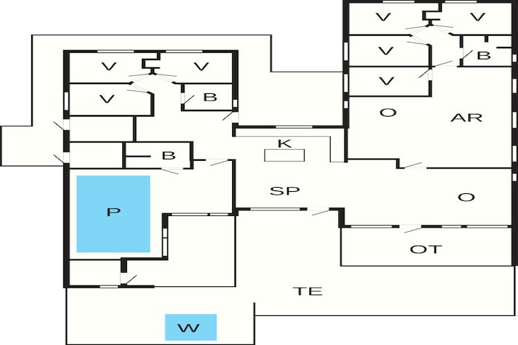 5 sterren vakantie huis in Ringkøbing-Plattegrond