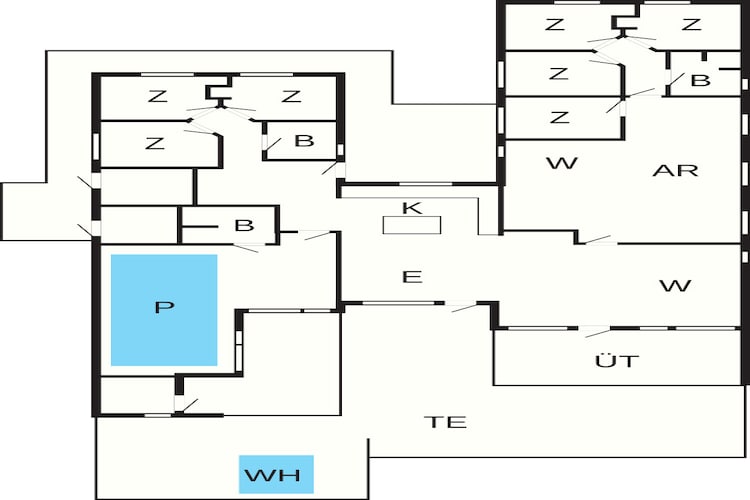 5 sterren vakantie huis in Ringkøbing-Plattegrond