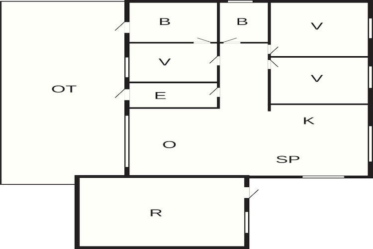 6 Personen vakantie huis in Storvorde-Plattegrond