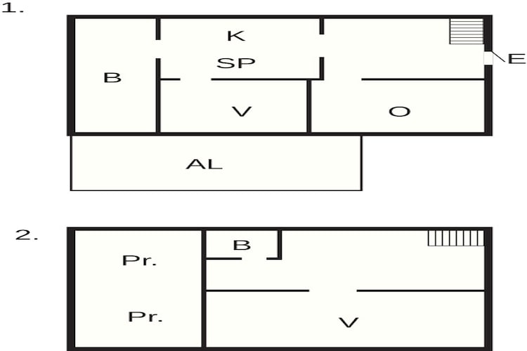 Vakantiehuis in Ruda met terras - Plattegrond