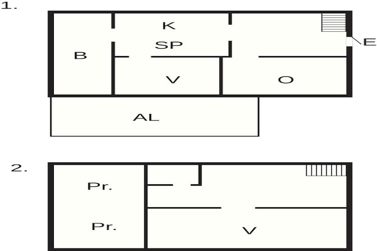 Vakantiehuis in Ruda met terras - Plattegrond