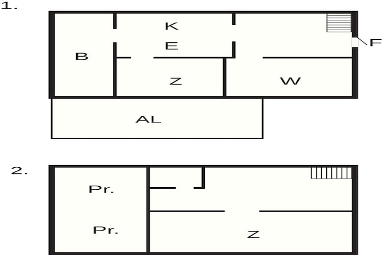 Vakantiehuis in Ruda met terras - Plattegrond