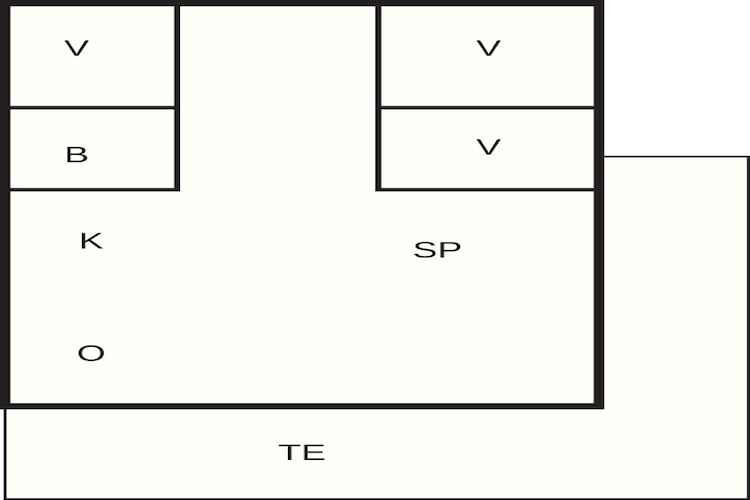 6 Personen vakantie huis in Ebeltoft-Plattegrond