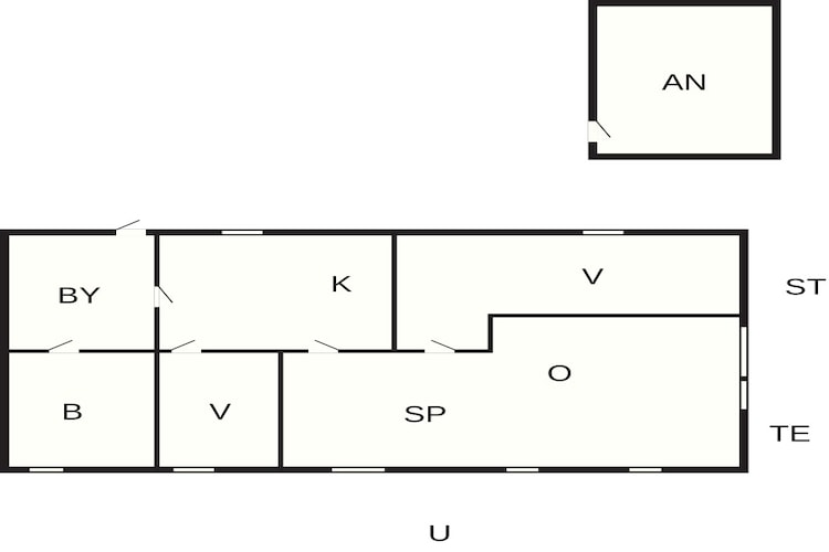 5 Personen vakantie huis in Rønne-Plattegrond
