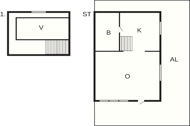 2 Personen vakantie huis in FäRENTUNA-Plattegrond