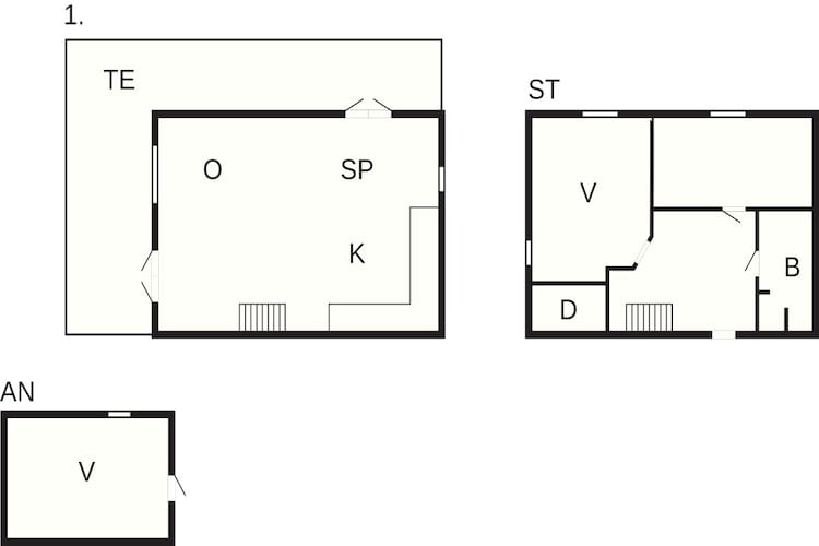 6 Personen vakantie huis in Grenaa-Plattegrond
