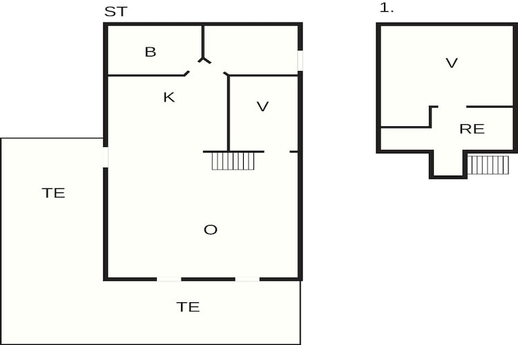4 sterren vakantie huis in-Plattegrond