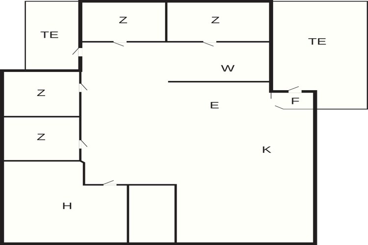 2 Personen vakantie huis in Grenaa-Plattegrond