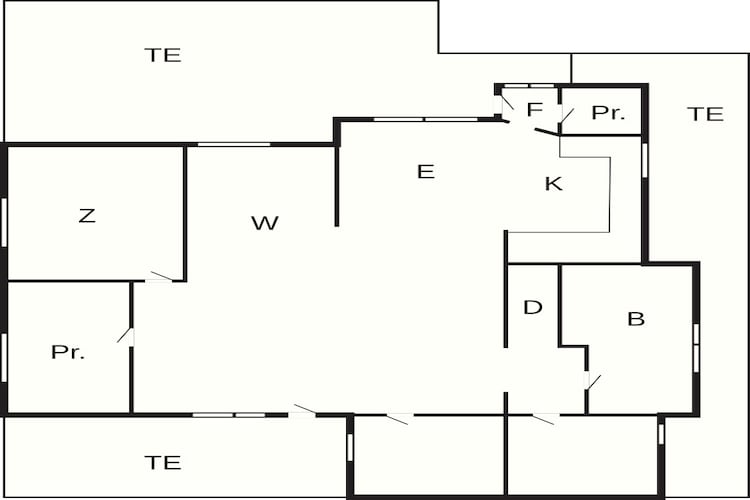 2 Personen vakantie huis in Grenaa-Plattegrond