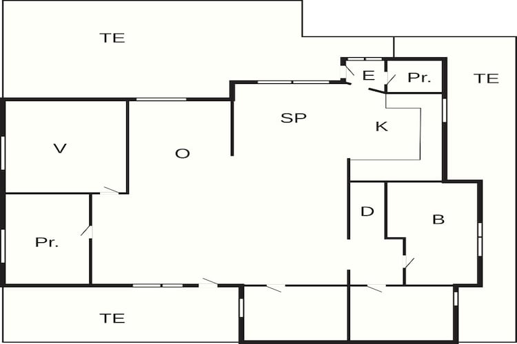 2 Personen vakantie huis in Grenaa-Plattegrond