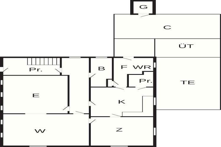Maison de vacances pour 4 a Grenaa-Plan d'étage