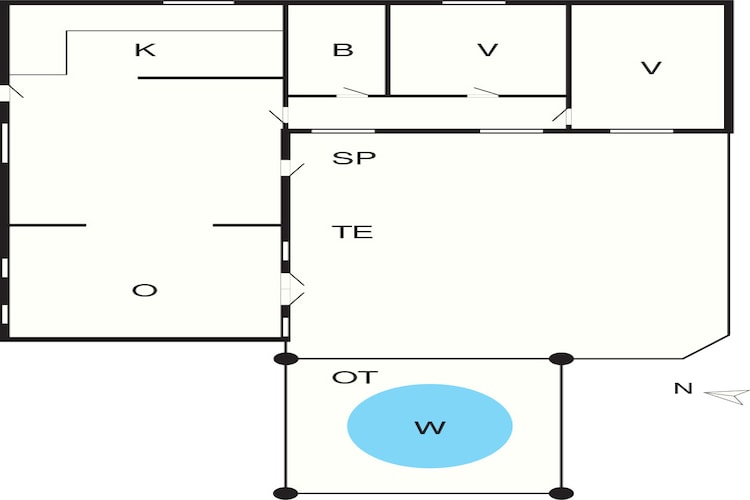 6 person holiday home in Gedser-Floor plan