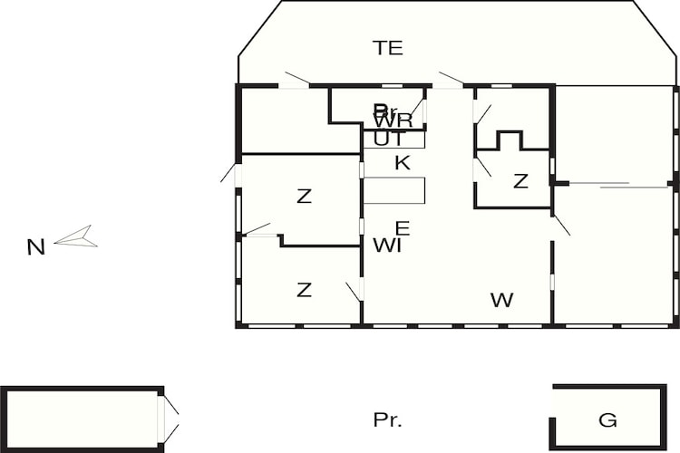 4 Personen Ferienhaus in Børkop-Grundriss