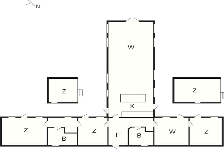4 Sterne Ferienhaus in Liseleje-Grundriss