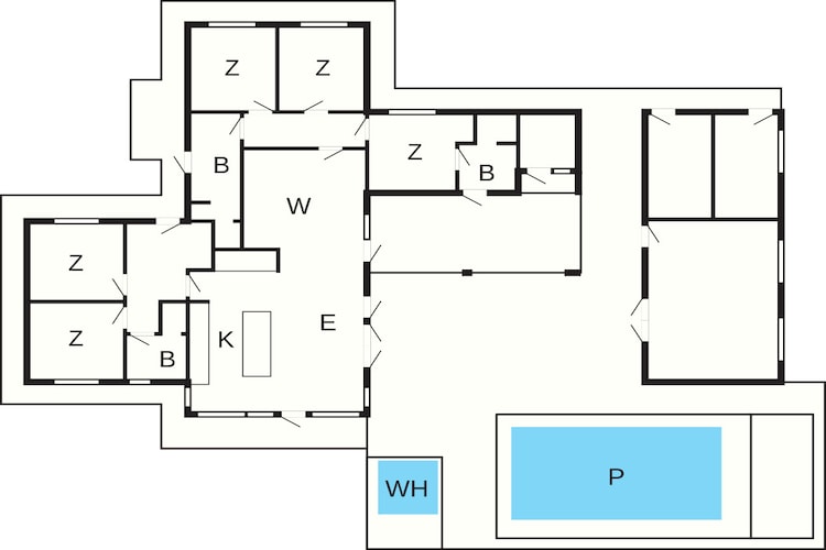5 etoiles maison de vacances a Løkken - Plan