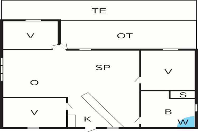 5 person holiday home in Nakskov-Floor plan