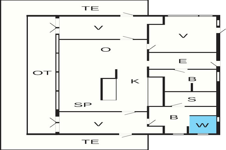 4 sterren vakantie huis in Brovst-Plattegrond