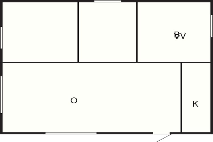 Stor hytte til 6 personer-Plan d'étage