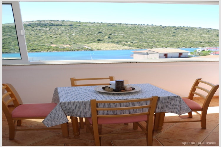 Apartments Juras - Studio Apartment with Sea View (Marija)-Terrace balcony