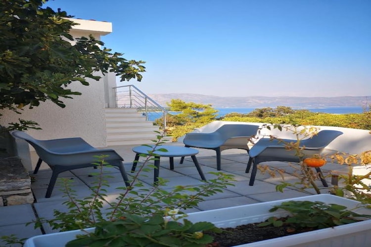 Lumbarda Resort Apartments - Superior One bedroom Apartment E6-Terrassenbalkon