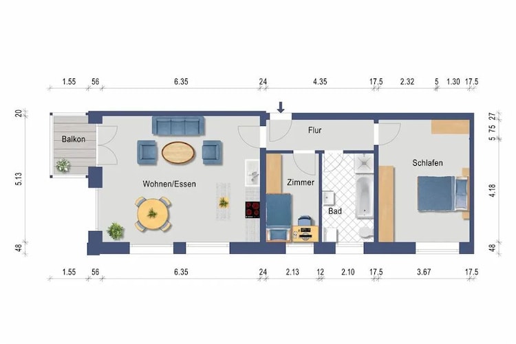 FeWo Lieblingsorth P4-Floor plan
