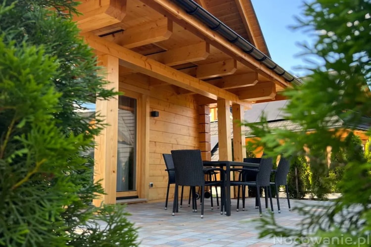 Drewniane domy wakacyjne w Wiśle-Terrace balcony