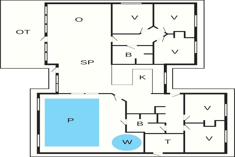 5 sterren vakantie huis in Idestrup-Plattegrond