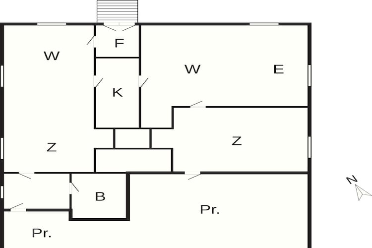 6 Personen vakantie huis in Højer-Plattegrond
