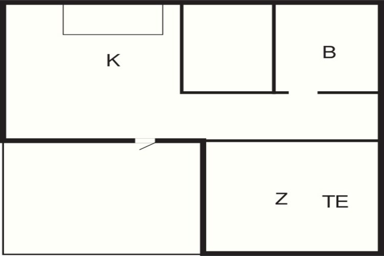 4 Personen vakantie huis in Hampen-Plattegrond